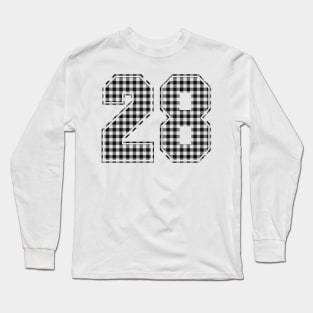 Plaid Number - 0 - Dark Long Sleeve T-Shirt